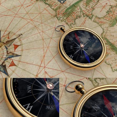 Compass with Chart Background preview image